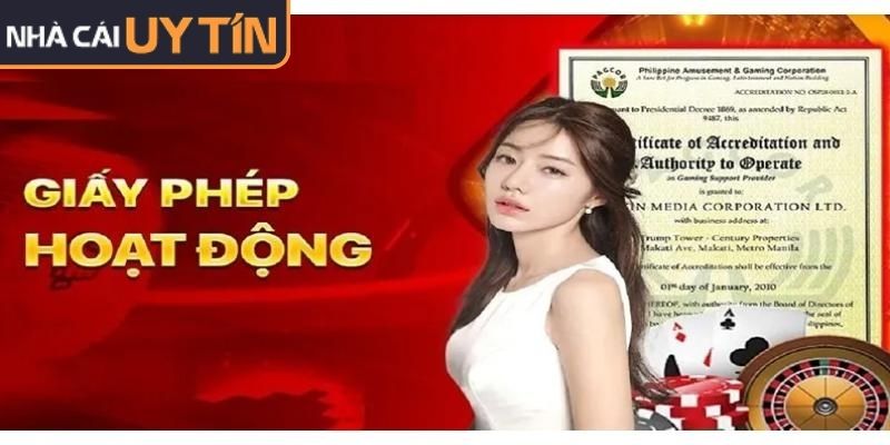 Nhà cái được cấp phép hợp pháp đảm bảo minh bạch chuẩn quốc tế